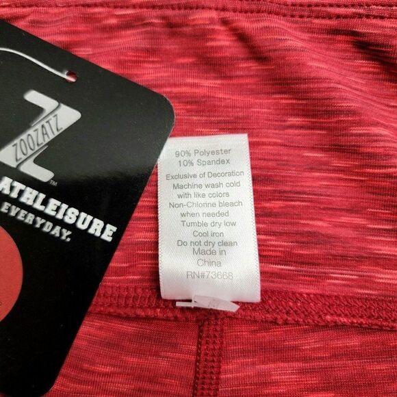 NEW ZOOZATZ ATHLEISURE - XL - Women's Arkansas Razorbacks Leggings - Picture 5 of 5